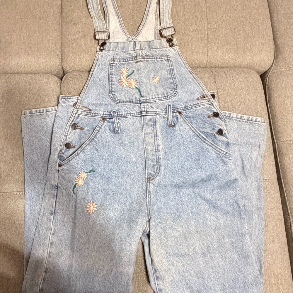 Embroidered Overalls